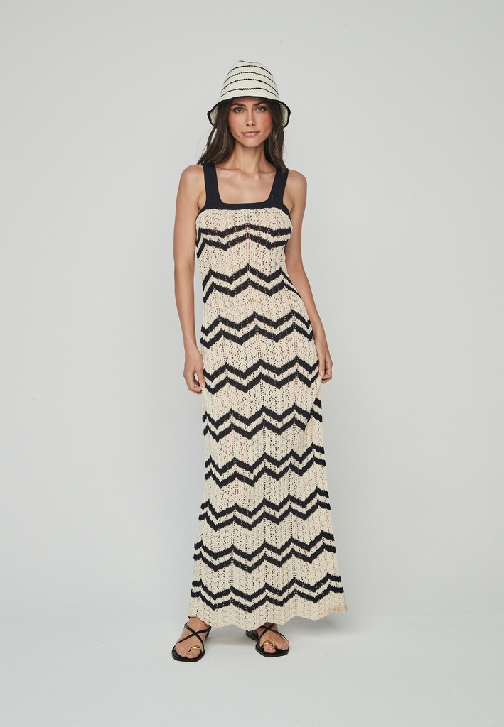 Vestido largo crochet