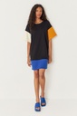Vestido camiseta mangas anchas 