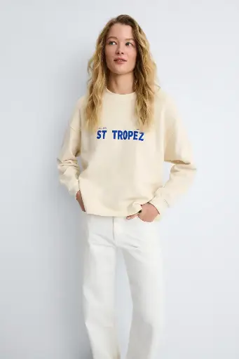 [st tropez] Sudadera ST TROPEZ ecru