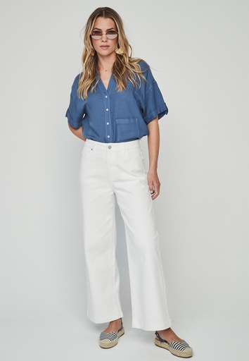 [taiyo] Pantalón de mujer crop y ancho