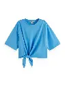Camiseta con nudo azul