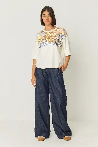 [lariz] Camiseta impresión marea 