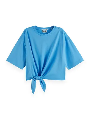 Camiseta con nudo azul 