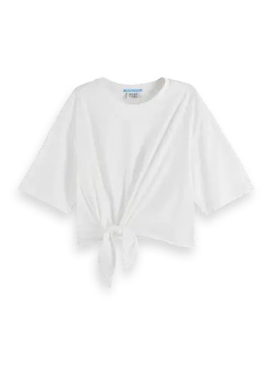 Camiseta con nudo blanca 