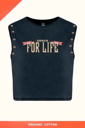Camiseta crop bonica for life 