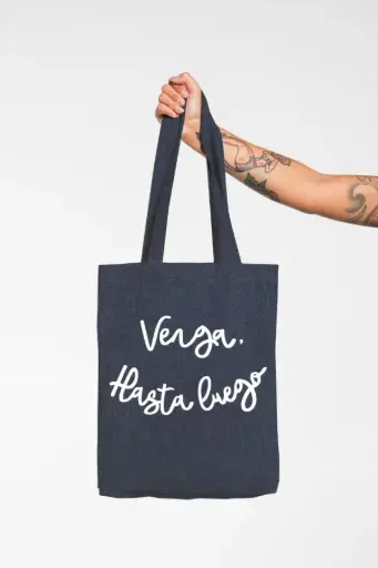 Bolsa denim VENGA, HASTA LUEGO 