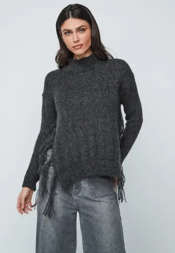 Jersey gris aberturas laterales  