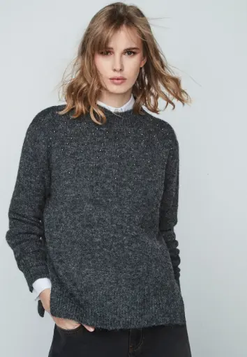 jersey tachas gris marengo