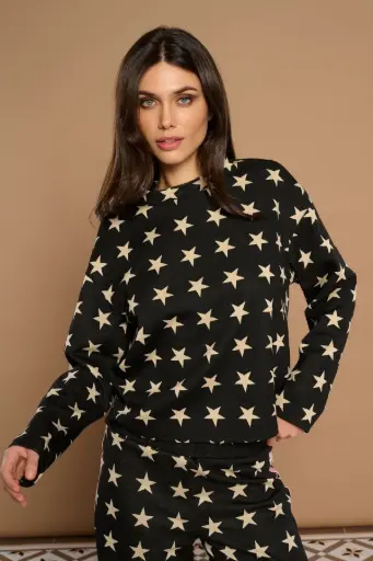 Sudadera estampado estrellas