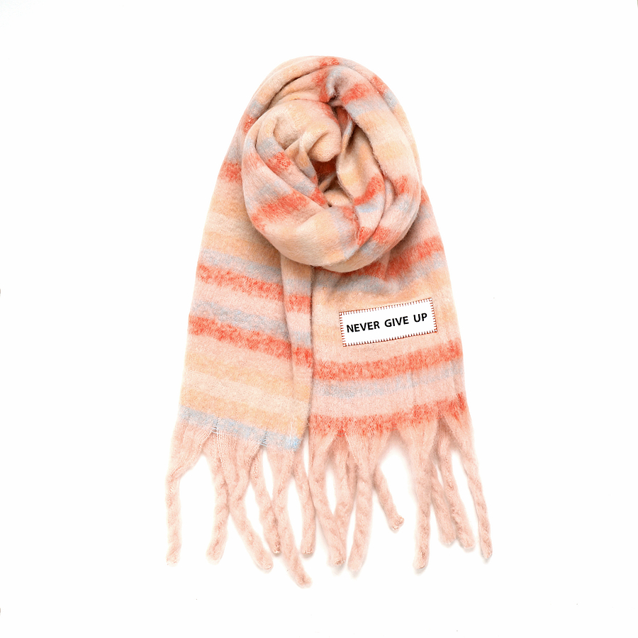 Maxi bufanda Unisex NEVER GIVE UP 