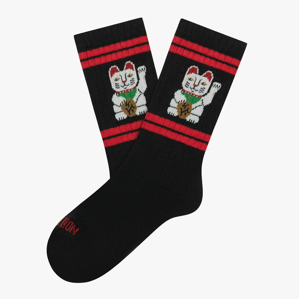 Calcetines Kids Athletic Cat negro  JIMMY LION