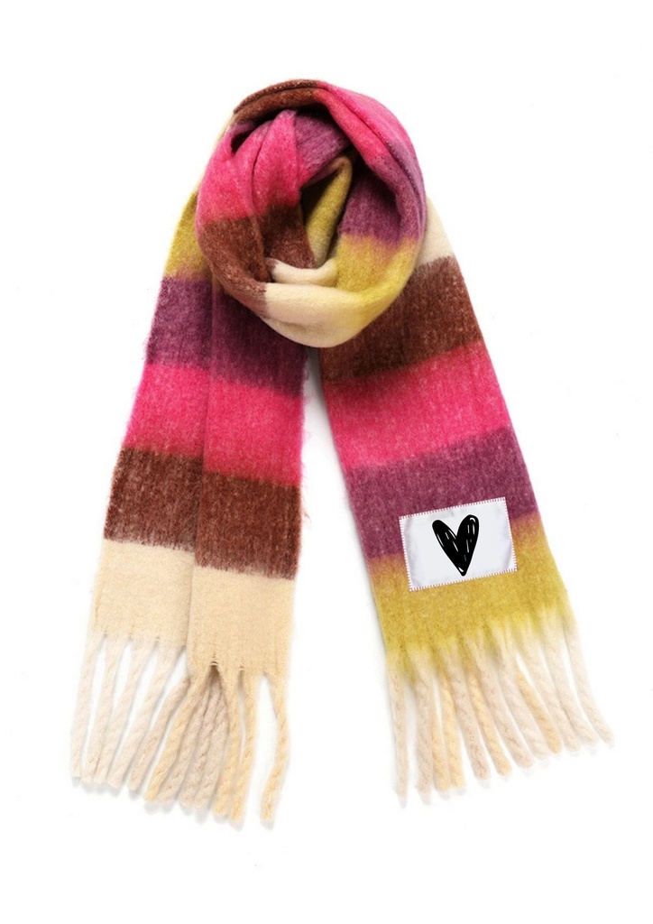 Maxi bufanda Unisex HEART 