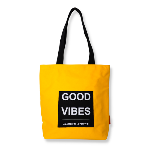 Shopping bag Good vibes Yellow