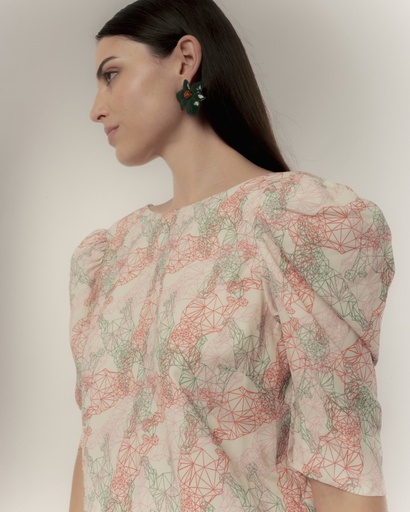 Vestido mini paz Tula refractario DOLORES PROMESAS