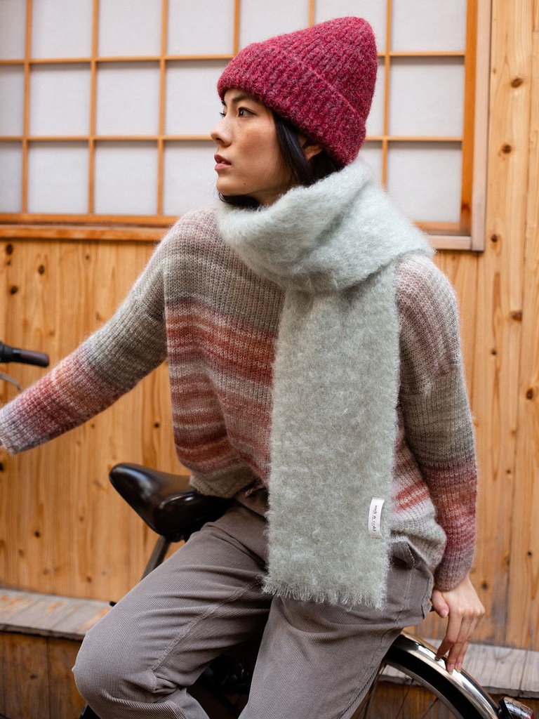 Jersey multicolor punto calado space dye 