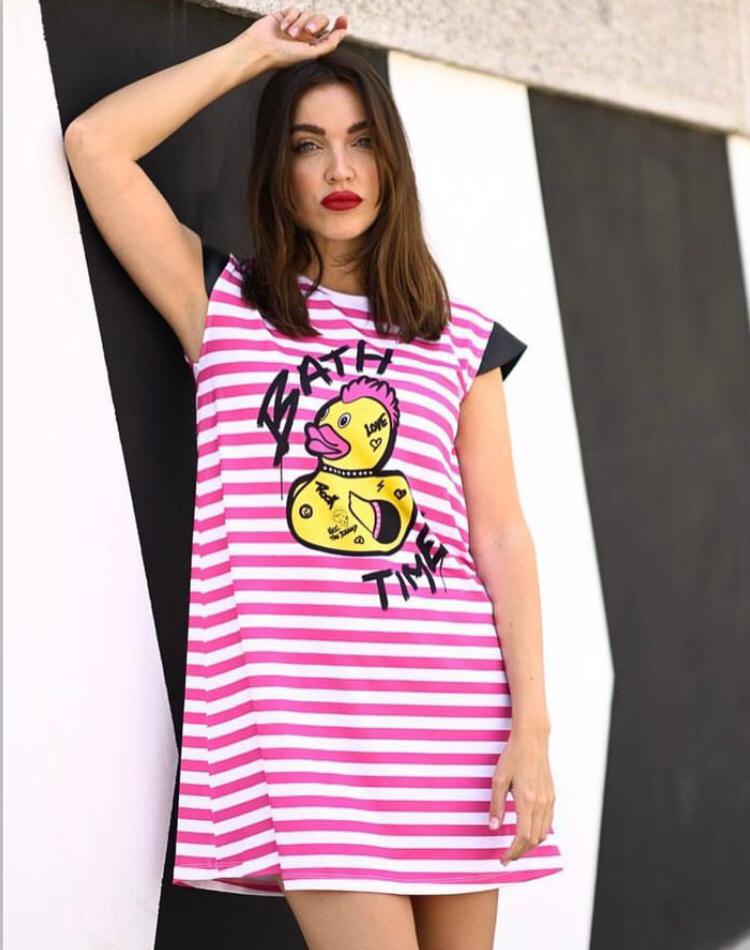 Vestido patito rock