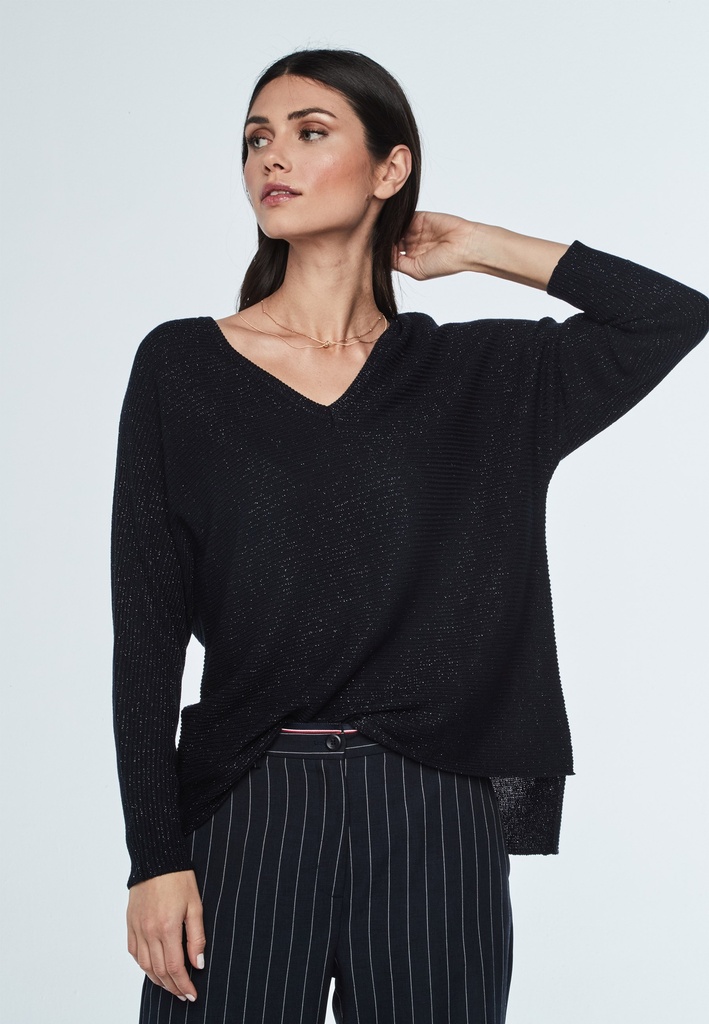 Jersey metalizado color noche 