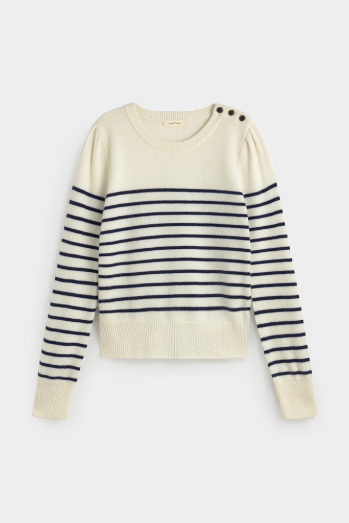 Jersey rayas crudo y navy