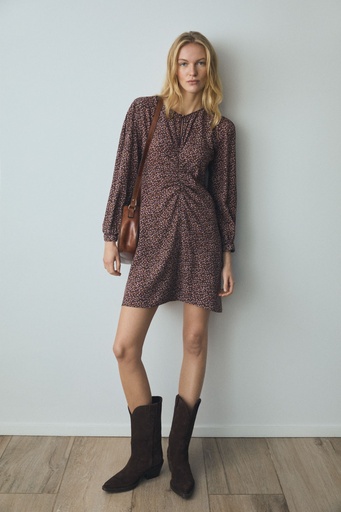 Vestido fluido estampado floral